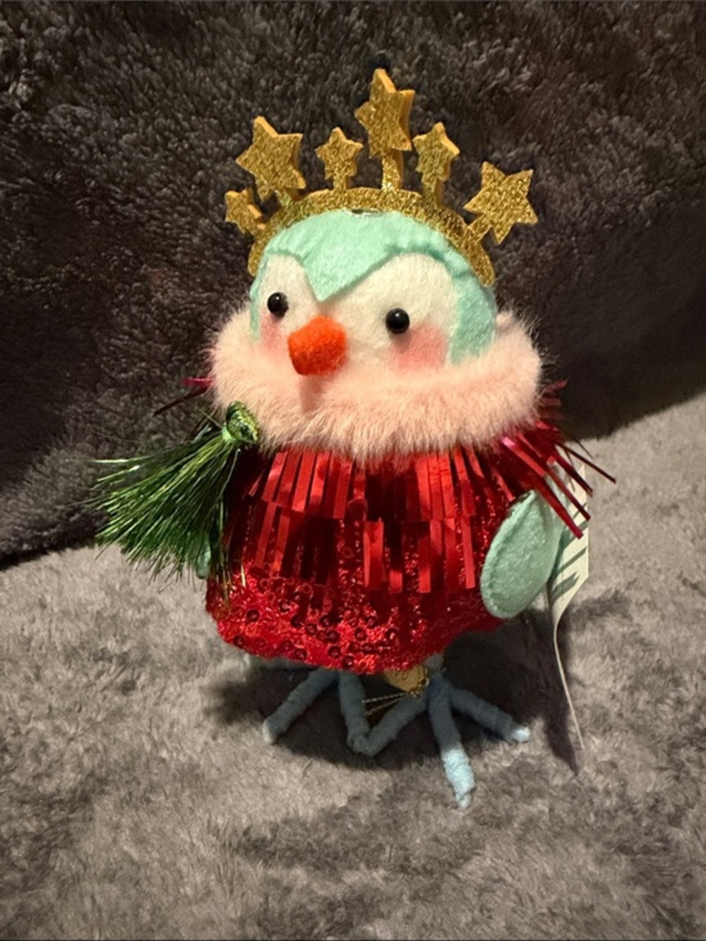Target Wondershop 2025 Featherly Friends Bird Gala with Red Tinsel Dress